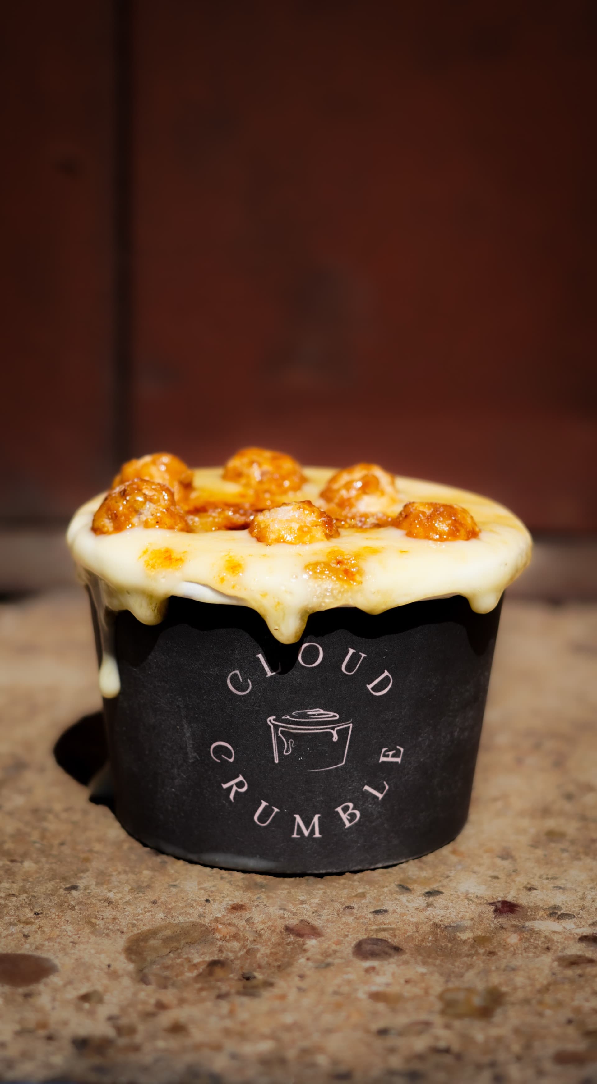 Cloud Crumble – Dessert mit Topping, dripping